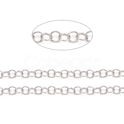 Tarnish Resistant 304 Stainless Steel Rolo Chains CHS-F011-08F-P-1