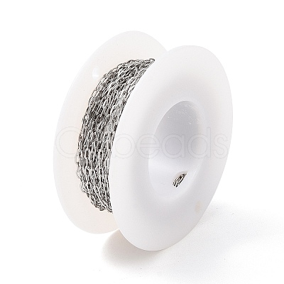 Tarnish Resistant 304 Stainless Steel Cable Chains CHS-C002-03P-01-1