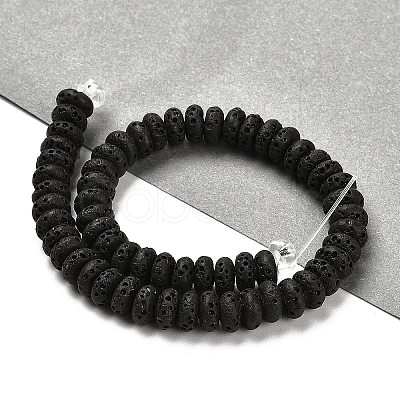Natural Lava Rock Dyed Beads Strands G-L586-B01-02-1