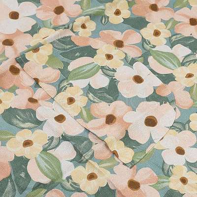 Flower Pattern Cloth Sleeveless Apron AJEW-WH20020-208-1