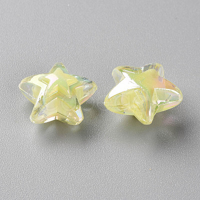 Transparent Acrylic Beads TACR-S152-11B-07-1
