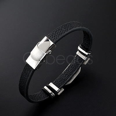 201 Stainless Steel Constellation Beaded Bracelet ZODI-PW0001-044H-1