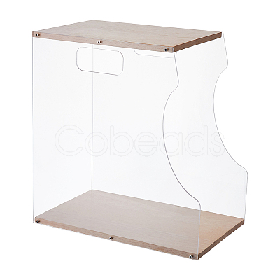 Wooden Vinyl Record Storage Holder Rack ODIS-WH0086-135-1