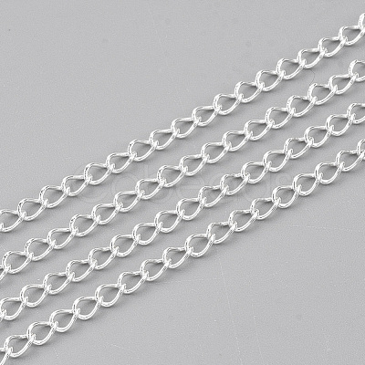 304 Stainless Steel Curb Chains CHS-T002-07-1