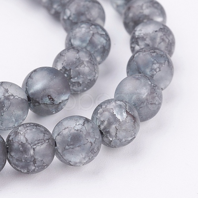 Synthetic Crackle Quartz Bead Strands CCG-K002-8mm-08-1