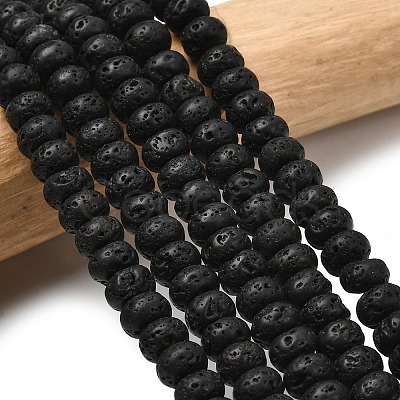 Natural Lava Rock Beads Strands G-A280-A18-01-1
