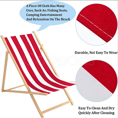 2Pcs Stripe Chair Cloth Canvas AJEW-GF0012-02A-1