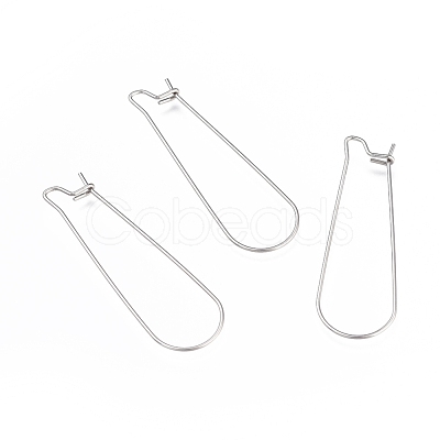 Tarnish Resistant 304 Stainless Steel Hoop Earring Finding STAS-E464-05P-1
