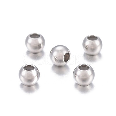 201 Stainless Steel Beads STAS-P238-02P-03-1