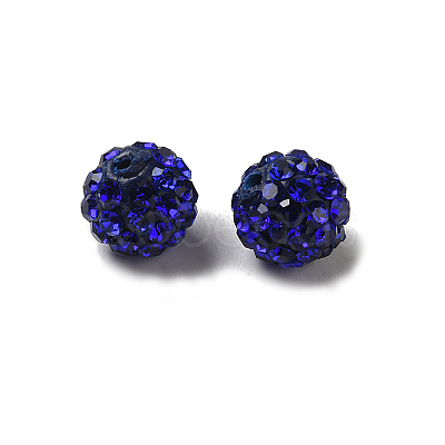 Grade A Rhinestone Pave Disco Ball Beads RB-Q101-9-1