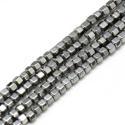 Electroplate Non-magnetic Synthetic Hematite Beads Strands G-Q486-63H-1