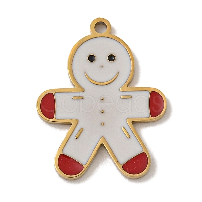 Christmas Theme 304 Stainless Steel Pendants STAS-Z093-08H-1