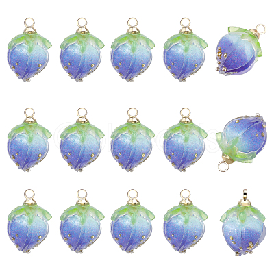 Handmade Flower Pendants KY-PH0001-41-1