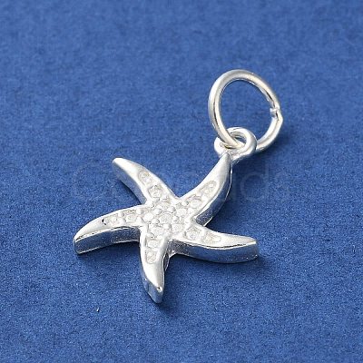 925 Sterling Silver Sea Animal Starfish Charms STER-E071-02S-06-1