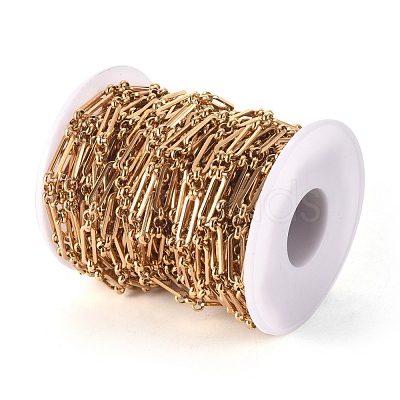 Ion Plating(IP) 304 Stainless Steel Figaro Chains CHS-L022-04G-1