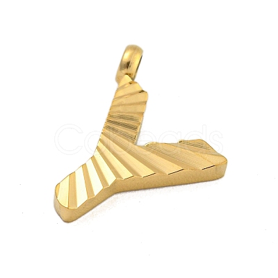Ion Plating(IP) 304 Stainless Steel Charms STAS-G345-01G-Y-1
