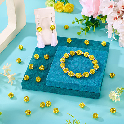 30Pcs Pave Disco Ball Beads RB-TA0001-27A-1