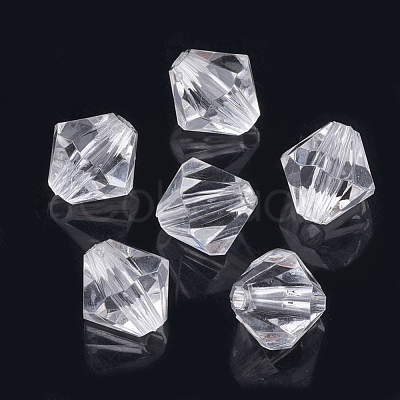 Transparent Acrylic Beads TACR-S146-4mm-01-1