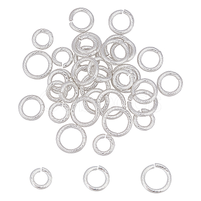 36Pcs 3 Style 304 Stainless Steel Open Jump Rings STAS-UN0027-84-1