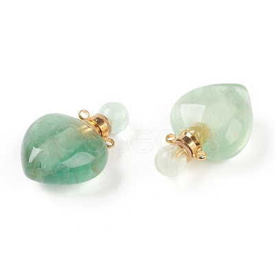 Natural Fluorite Pendants G-H252-C02-1