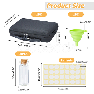 60Pcs Glass Bead Containers Set AJEW-WH0248-529B-1