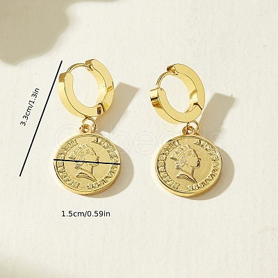 201 Stainless Steel Hoop Earrings QX0168-1