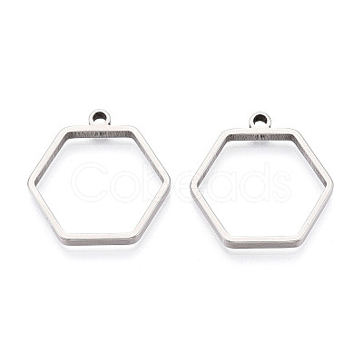 201 Stainless Steel Pendants STAS-T064-84P-03-1