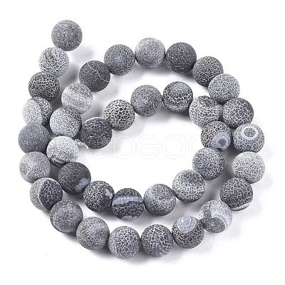 Natural Weathered Agate Beads Strands G-L534-M-10mm-1