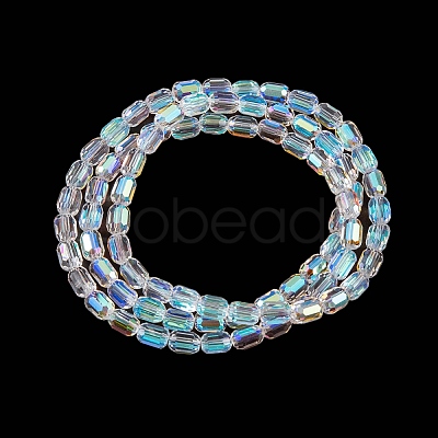 Electroplate Glass Beads Strands EGLA-D031-01Z-1
