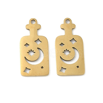 201 Stainless Steel Pendants STAS-P428-02B-G-1