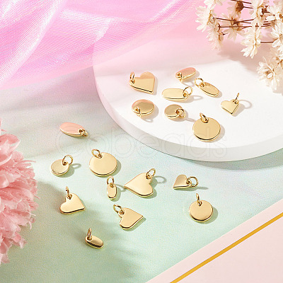 18Pcs 9 Styles Brass Charms KK-TA0008-57-1