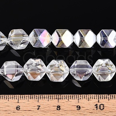 Electroplate Glass Beads Strands EGLA-T021-21A-1