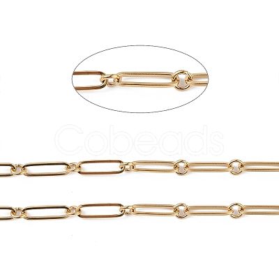 304 Stainless Steel Oval & Ring Link Chain CHS-C006-05G-1