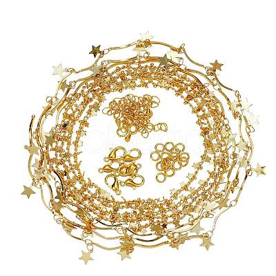 DIY Chain Necklace Making Kit DIY-SZ0001-54G-1