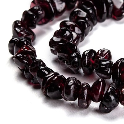 Natural Garnet Beads Strands G-G011-07-1