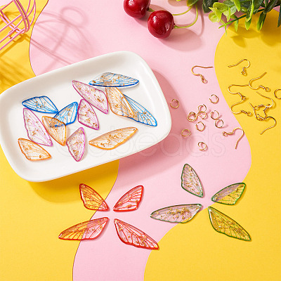 DIY Butterfly Wing Earrings Making Kit DIY-TA0003-73-1