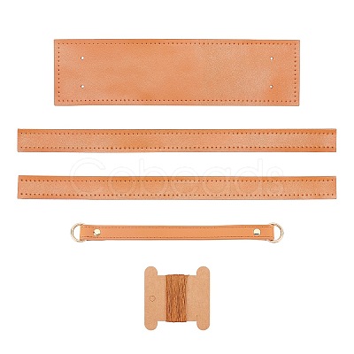 PU Leather Bag Bottom and Handles FIND-WH0059-06B-1