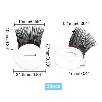 20Pcs Doll Eyelashes Strips DIY-PH0010-26-1