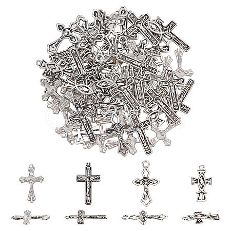 4 style Tibetan Style Alloy Pendants FIND-WR0011-31-1