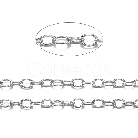 Brass Cable Chains X-CHC-034Y-P-NF-1