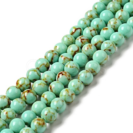 Synthetic Turquoise Beads Strands LS-TURQ-H038-6mm-XXS10-1
