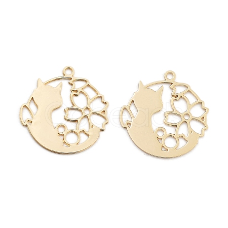 Long-Lasting Plated Brass Pendants KK-K336-48KCG-1