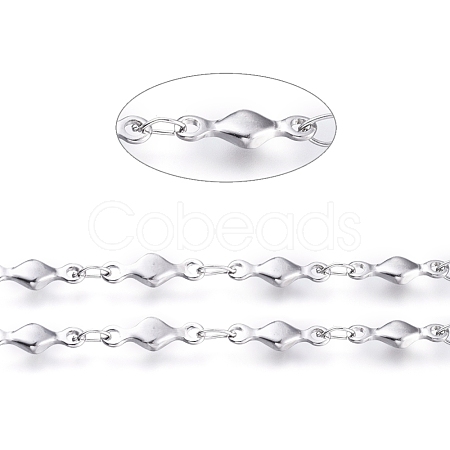 Tarnish Resistant 304 Stainless Steel Link Chains CHS-G014-18P-1