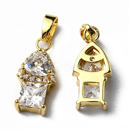Brass Pendants KK-D030-02G-1