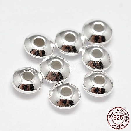 925 Sterling Silver Spacer Beads X-STER-F019-03D-1