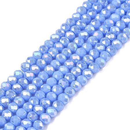 Electroplate Glass Beads Strands LS-EGLA-A044-P2mm-B17-1