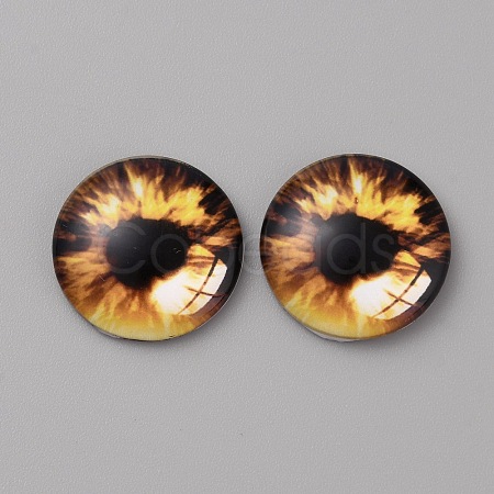 Glass Cabochons LS-GLAA-WH0033-75F-07-1