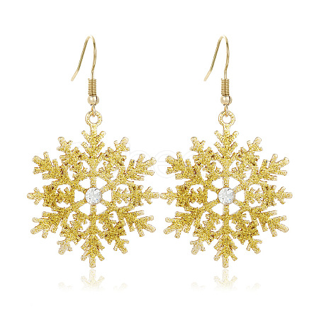 Snowflake Alloy Dangle Earrings FS-WGD9918-23-1