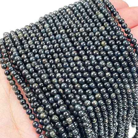 Natural Blue Tiger Eye(Dyed & Heated) Beads Strands G-M438-A04-01-1