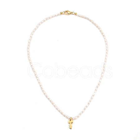 Key Brass Pendant Necklaces NJEW-JN02972-04-1